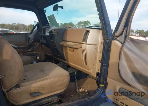 2002 Jeep Wrangler X из США, поврежденный, VIN 1J4FA39S62P740203